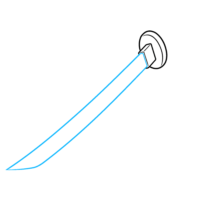 Katana Drawing step 3
