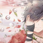 sad anime boy
