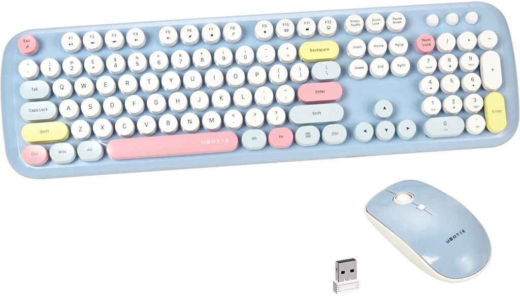 Blue Momo Kawaii Keyboard