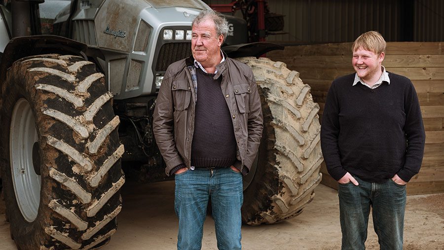 Clarkson and Kaleb receive the farming award