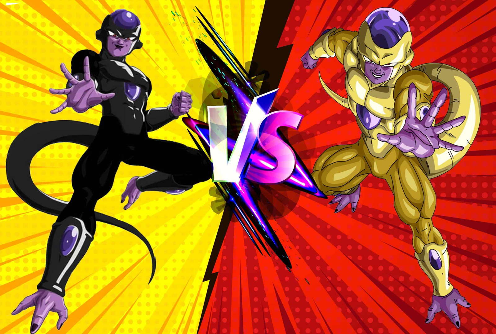Black Frieza Vs Golden Frieza