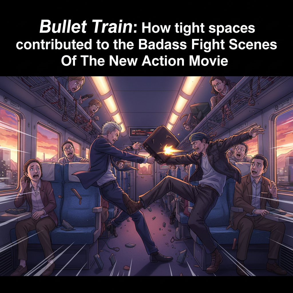 Bullet Train: How tight spaces contributed to the Badass Fight Scenes Of The New Action Movie