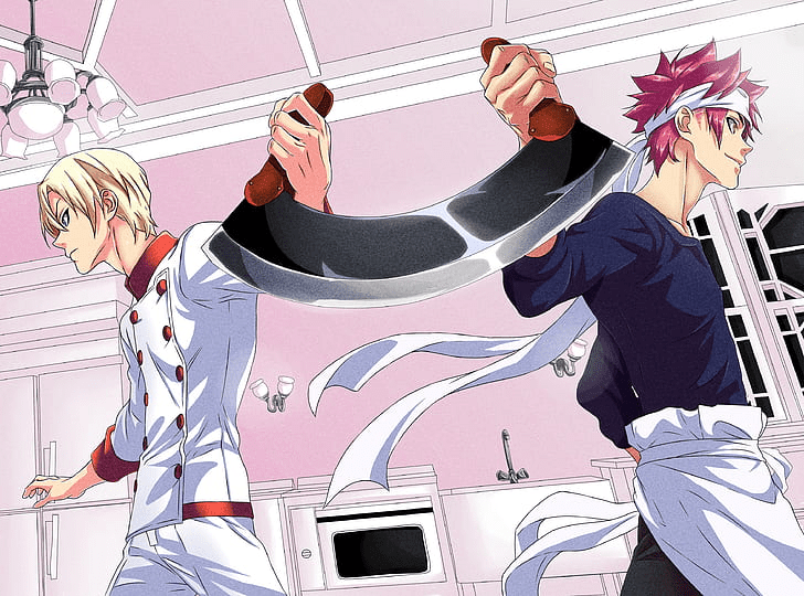 Soma Yukihira and Takumi Aldini